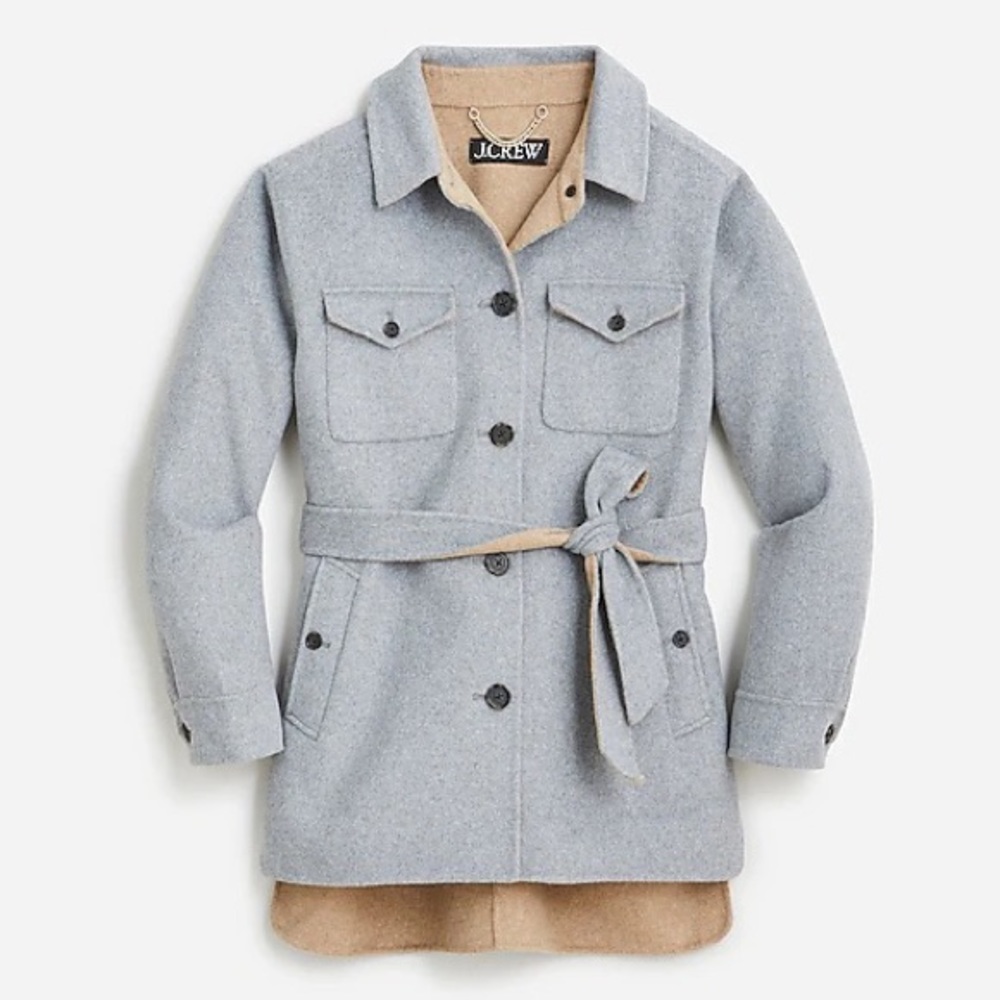 J. Crew Shirt-jacket in double-faced wool